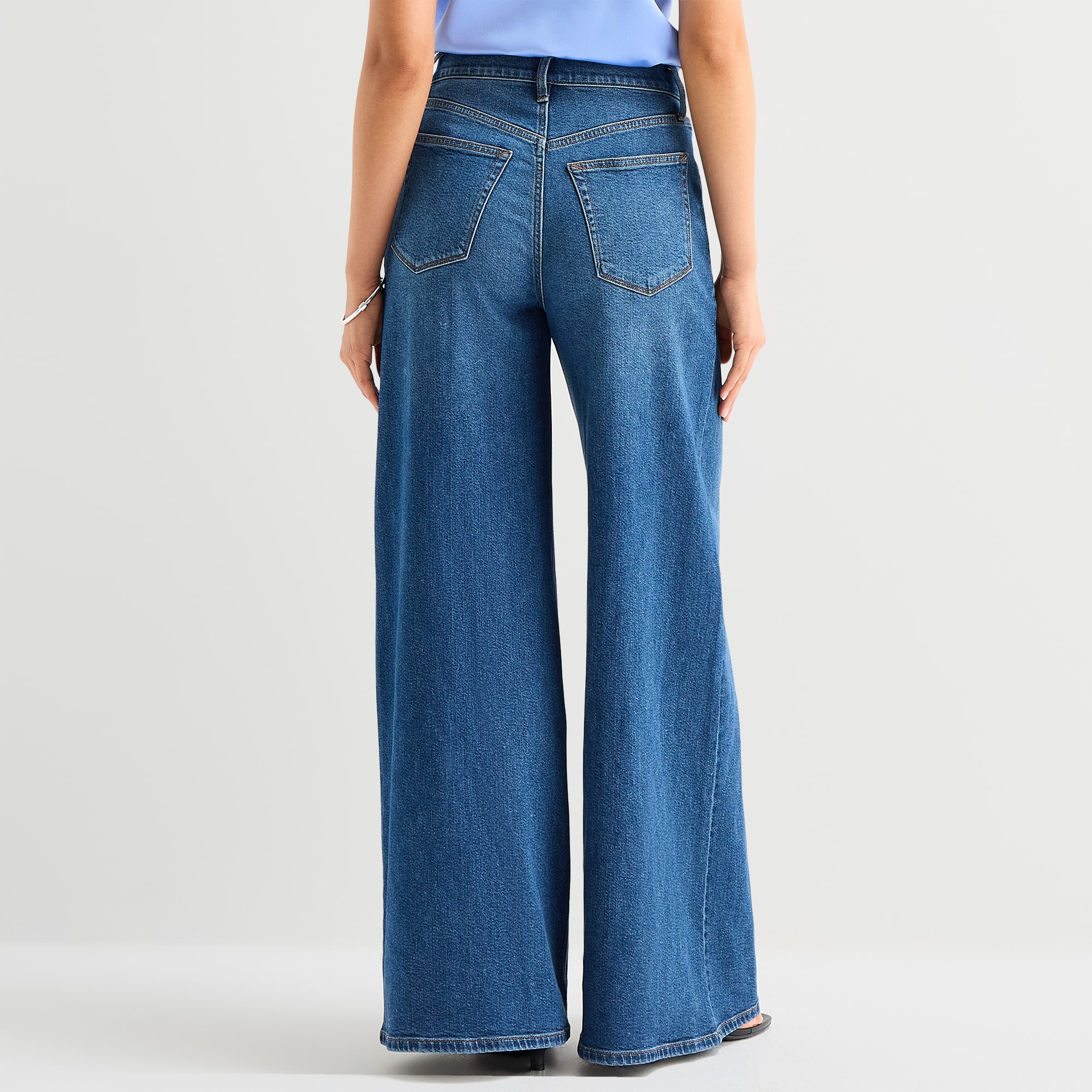 A.N.A Womens Highest Rise Wide Leg Jean