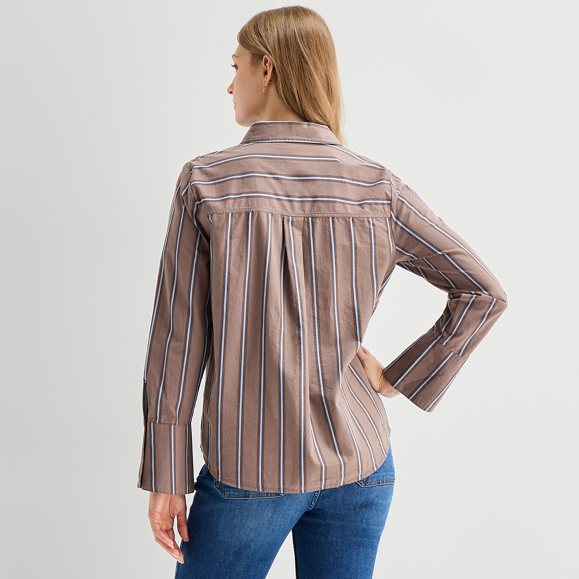 A.N.A Womens Tall Cuffed Long Sleeve Regular Fit Button-Down Shirt