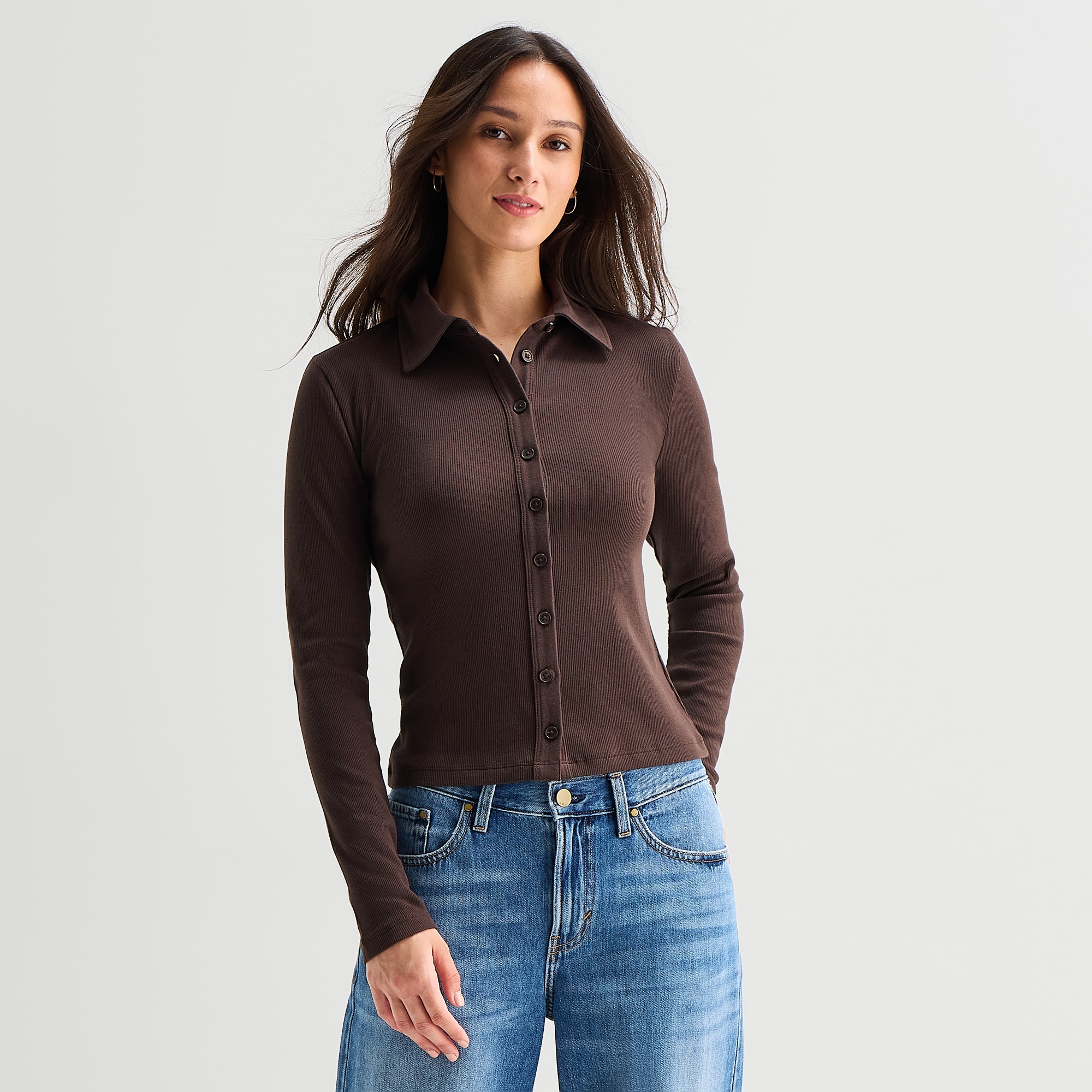 A.N.A Womens Long Sleeve T-Shirt