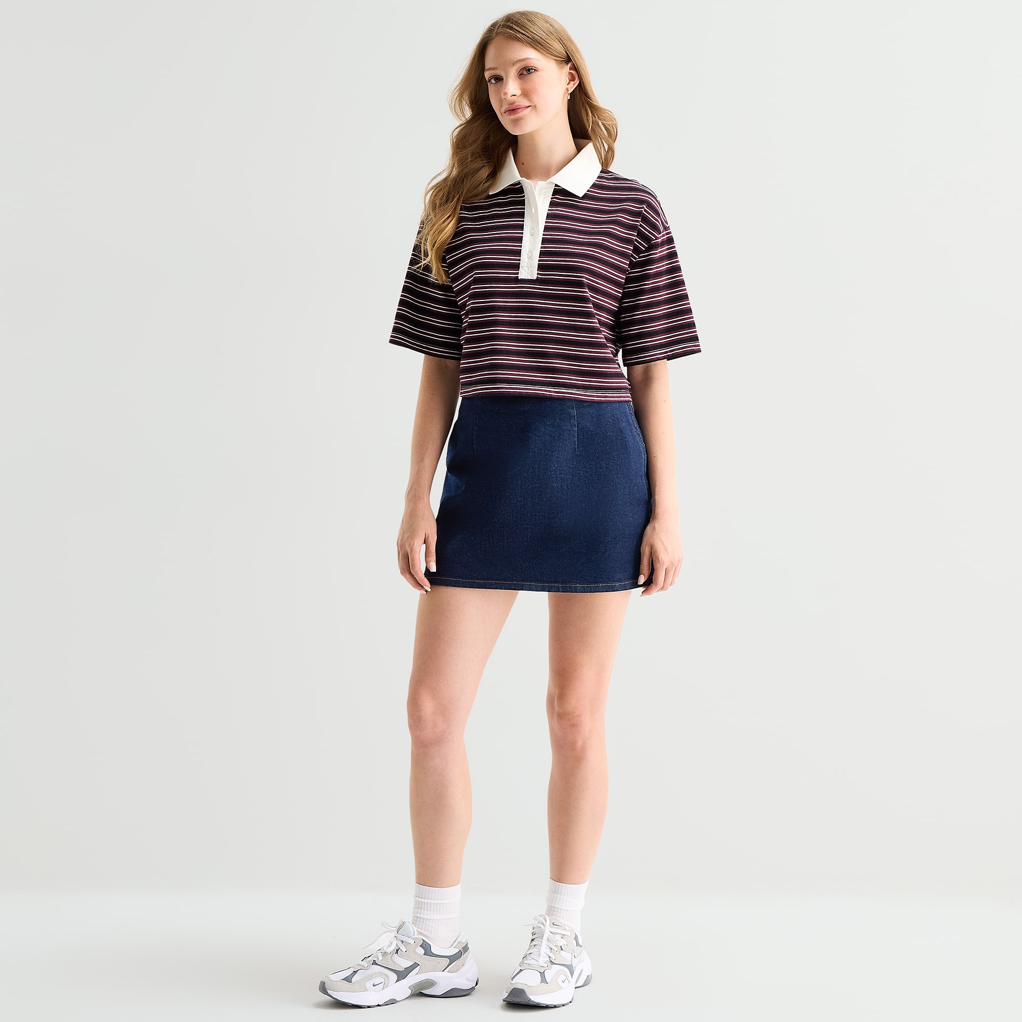 A.N.A Womens High Rise Denim Skort