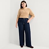 A.N.A Shaping Womens High Rise Wide Leg Jean