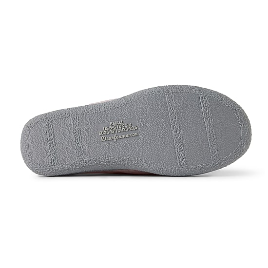 Dearfoams Lacey Rib Knit Womens Clog Slippers