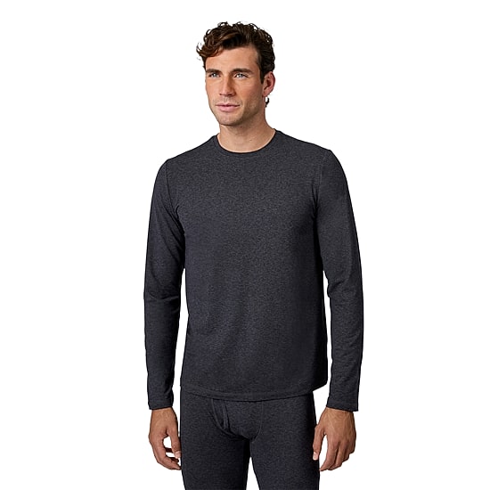 Free Country Mens Cloud Knit Crew Neck Long Sleeve Thermal Shirt