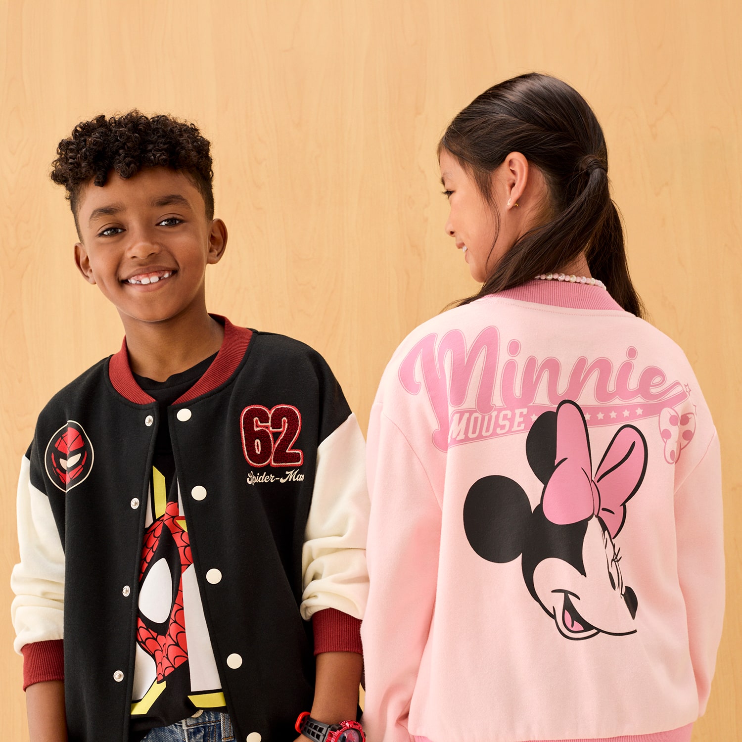 Disney Collection Boys Marvel Spiderman Fleece Bomber Jacket