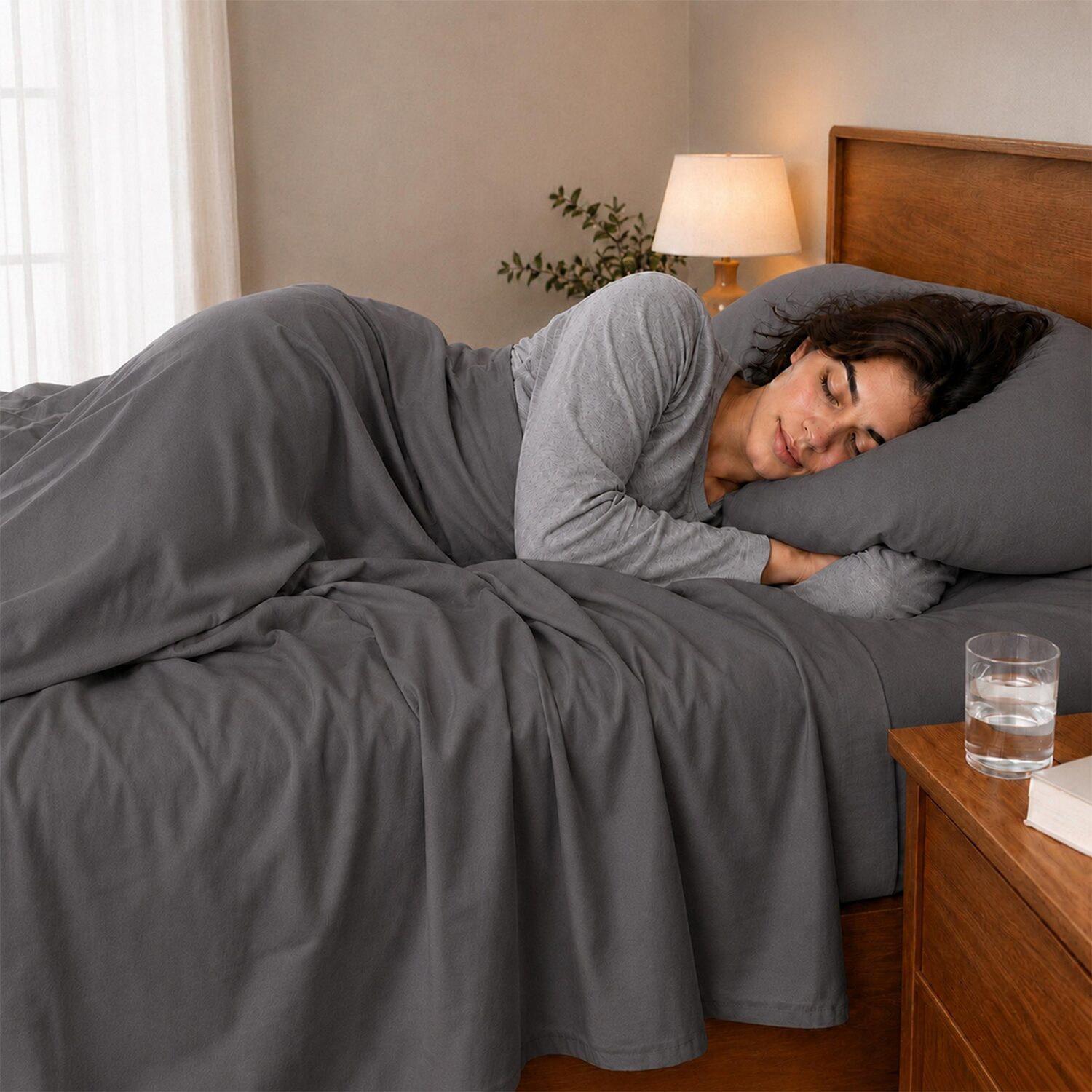 Kathy Ireland Organic Cotton Percale 300tc Deep Pocket Sheet Set