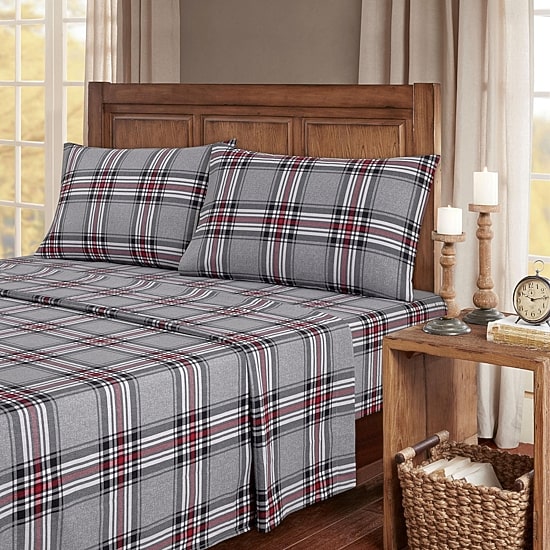 Kathy Ireland Turkish Cotton Flannel Deep Pocket Sheet Set