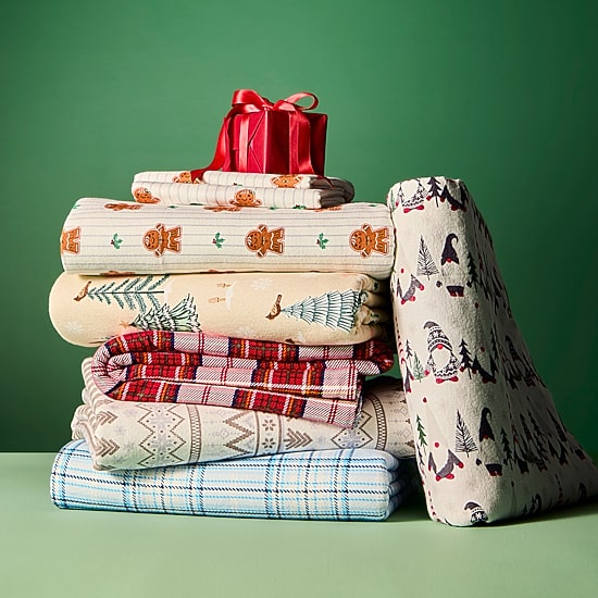 North Pole Trading Co. Flannel Sheet Set