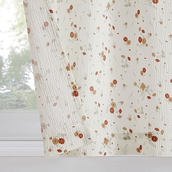 No 918 Mirabelle Ditsy Floral 2-pc. Rod Pocket Window Tier