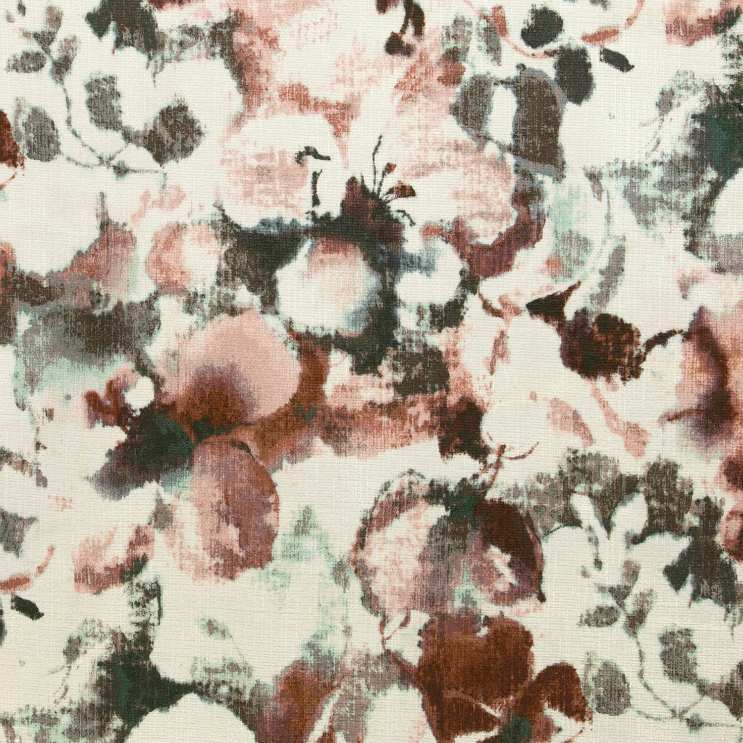 Sun Zero Audrey Abstract Floral Grommet Top 100% Blackout Single Curtain Panel