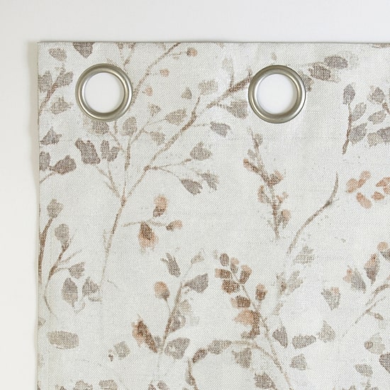 Sun Zero Bria Antique Botanical Grommet Top 100% Blackout Single Curtain Panel