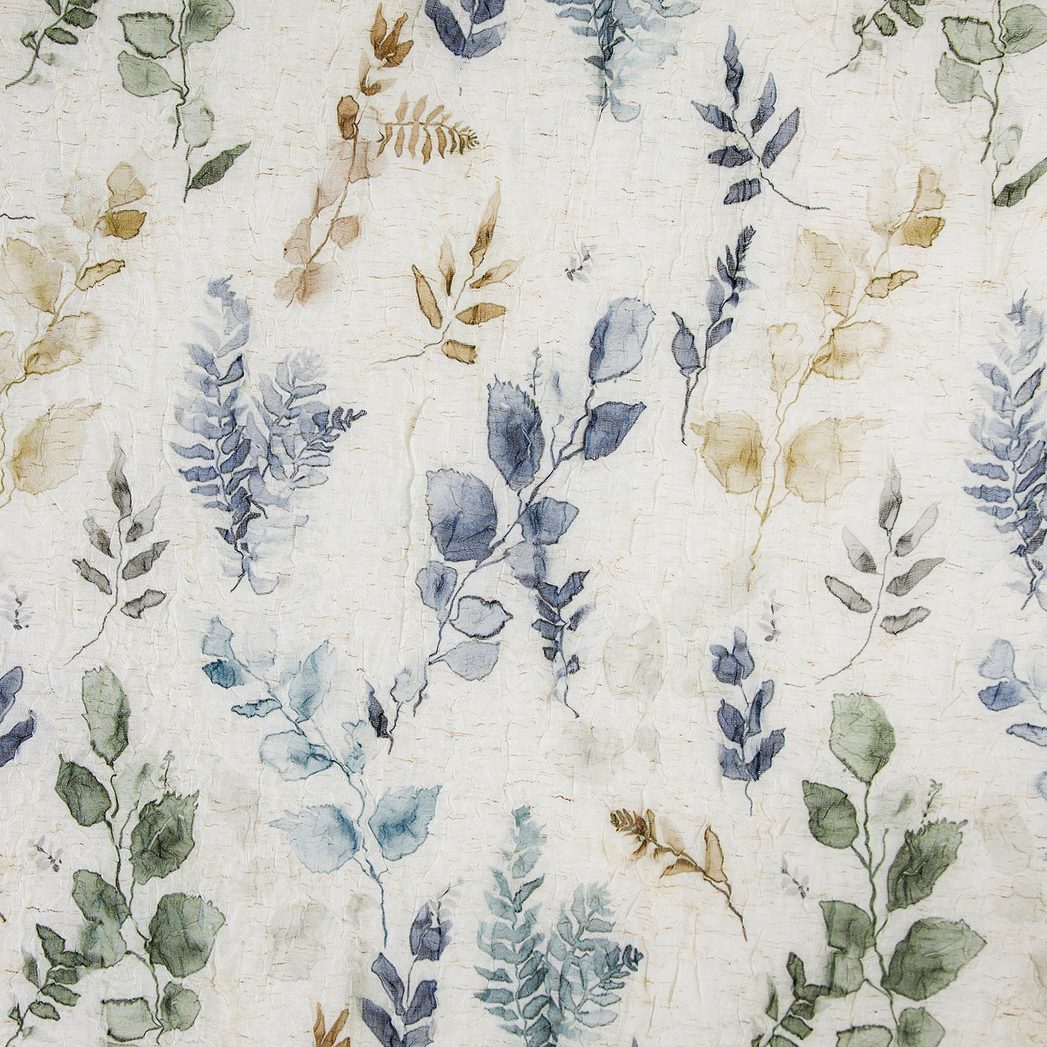 No 918 Marcella Watercolor Botanical Rod Pocket Semi-Sheer Single Curtain Panel