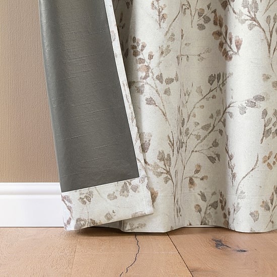 Sun Zero Bria Antique Botanical Grommet Top 100% Blackout Single Curtain Panel