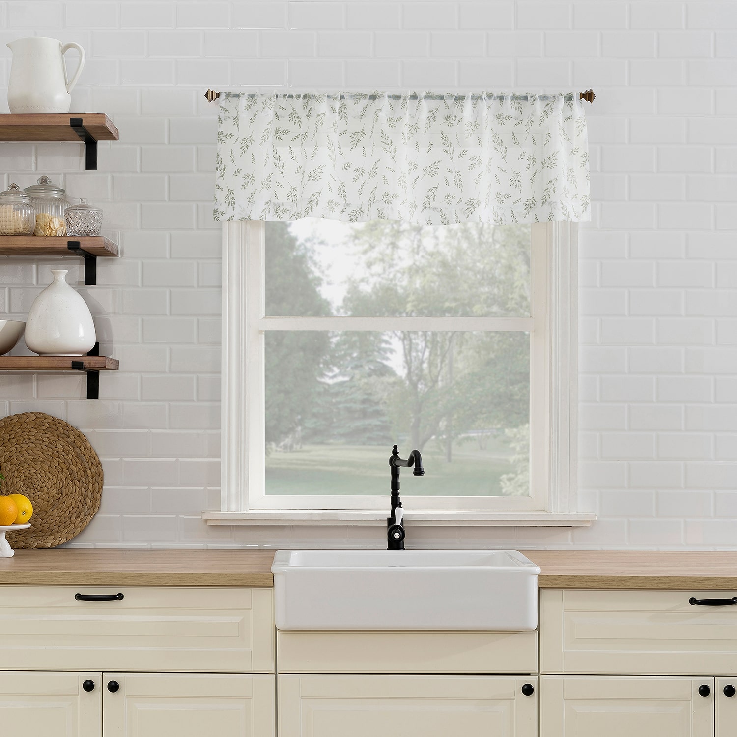 No 918 Rosemary 2-pc. Rod Pocket Window Tier