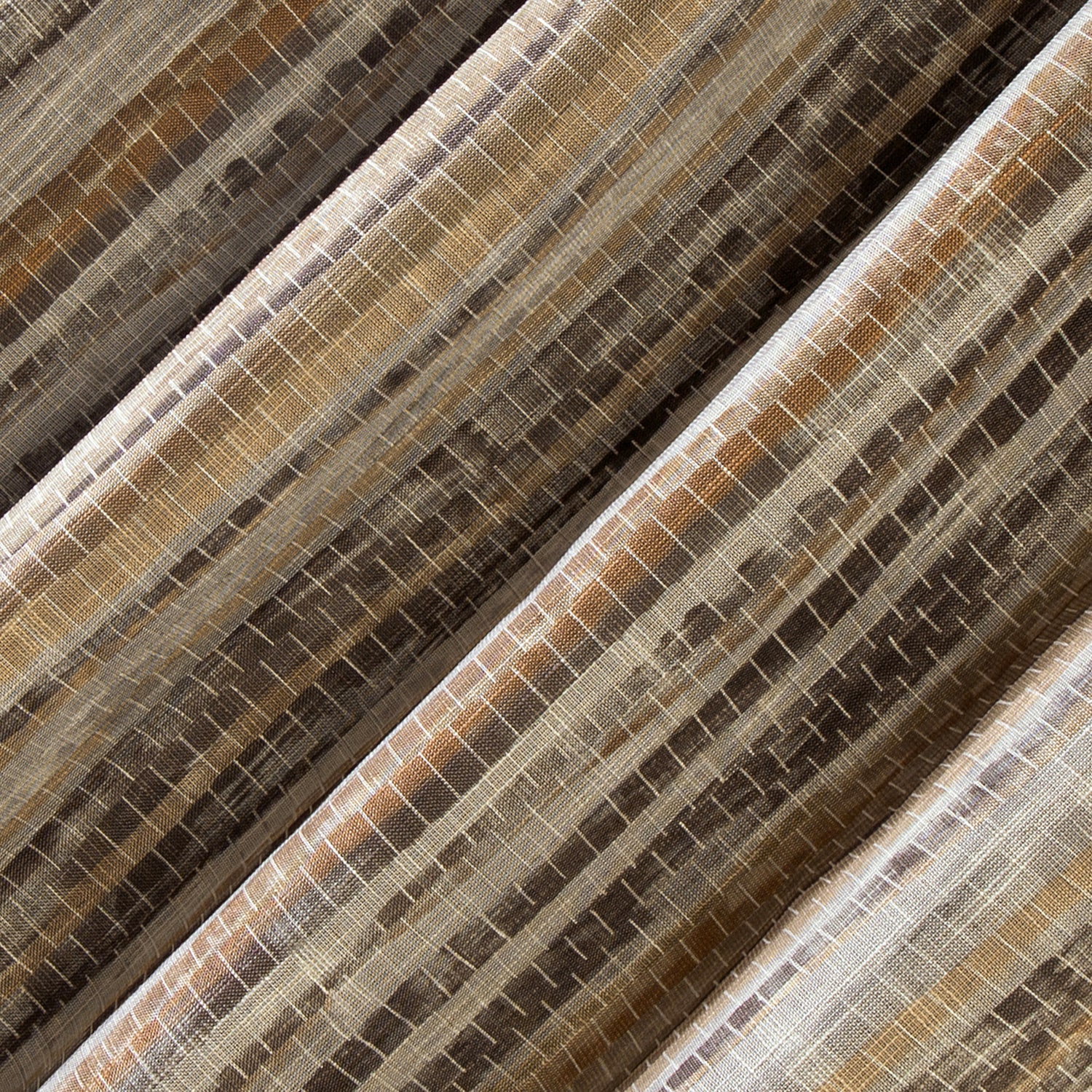 Sun Zero Avila Abstract Stripe Grommet Top 100% Blackout Single Curtain Panel