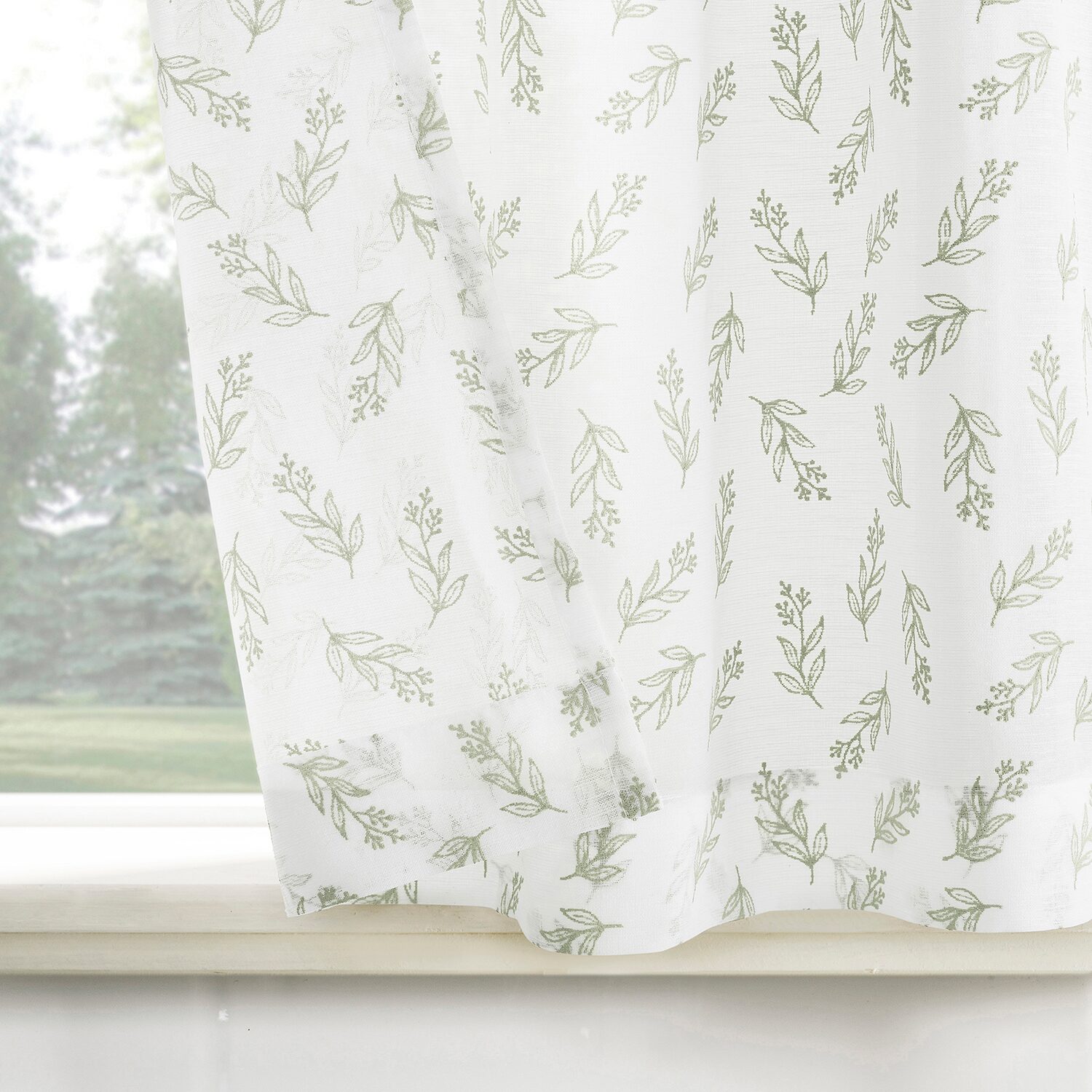No 918 Rosemary 2-pc. Rod Pocket Window Tier