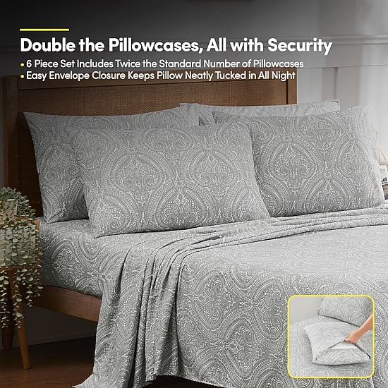 Sweet Home Collection 1500tc Deep Pocket Sheet Set