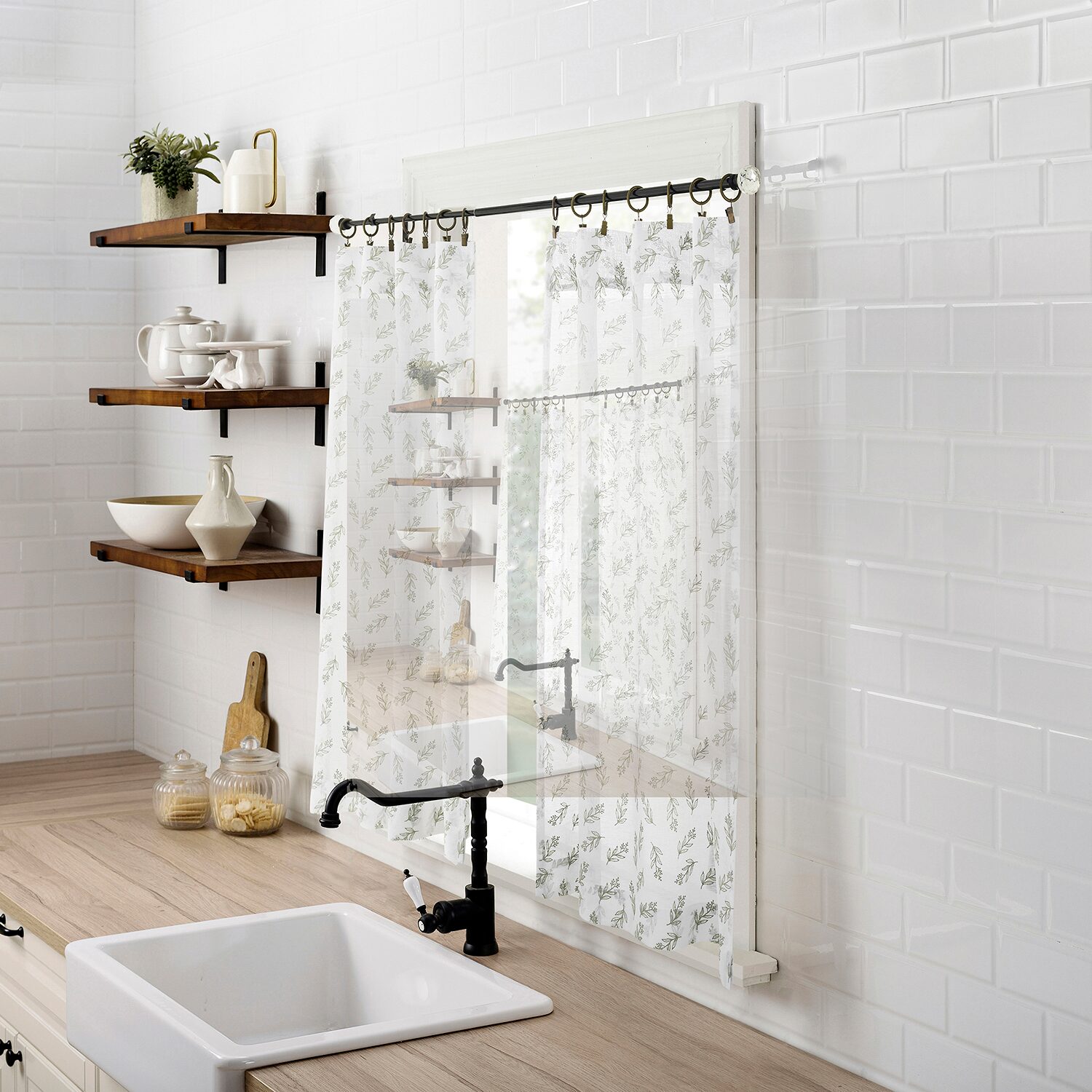 No 918 Rosemary 2-pc. Rod Pocket Window Tier