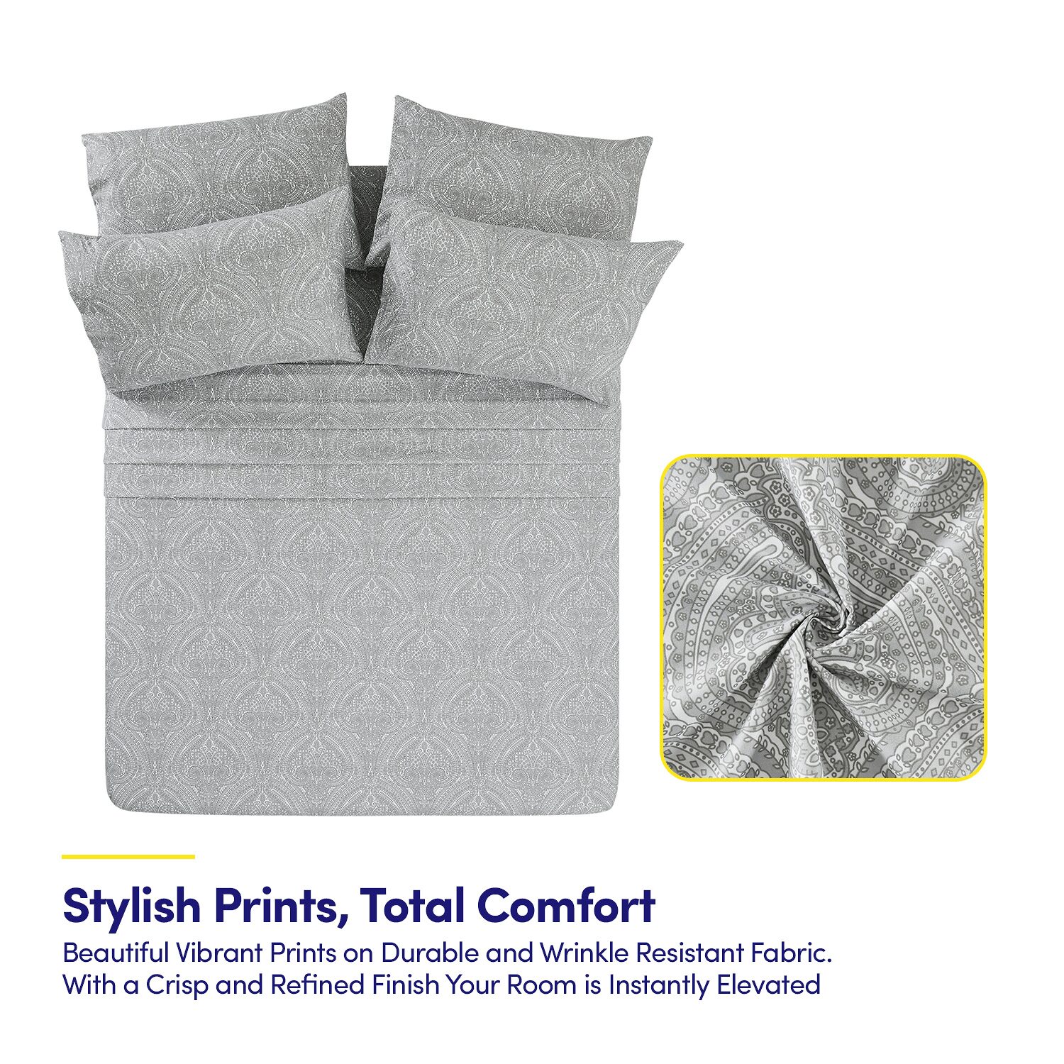 Sweet Home Collection 1500tc Deep Pocket Sheet Set