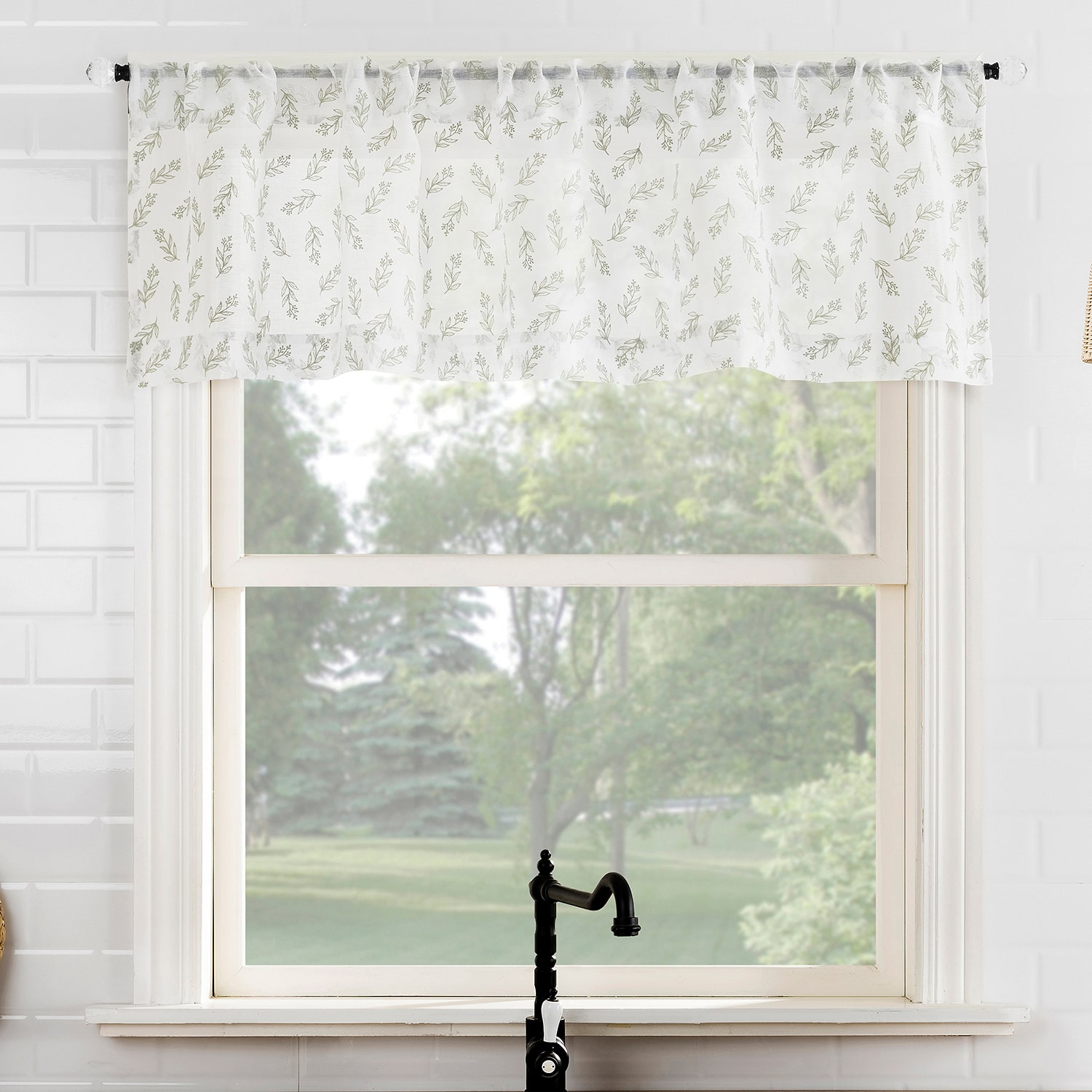No 918 Rosemary Rod Pocket Tailored Valance