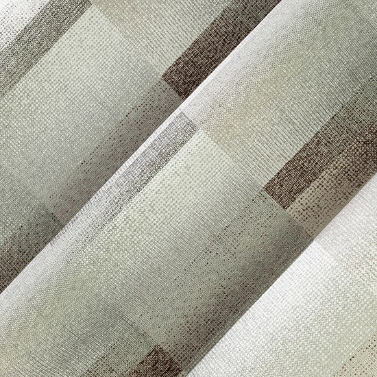 Sun Zero Sterling Gradient Geometric Grommet Top 100% Blackout Single Curtain Panel