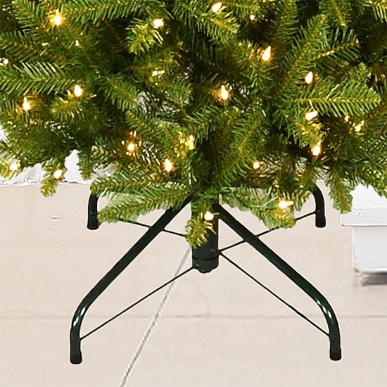 Traditional 7 1/2 Foot Pre-Lit Fir Christmas Tree