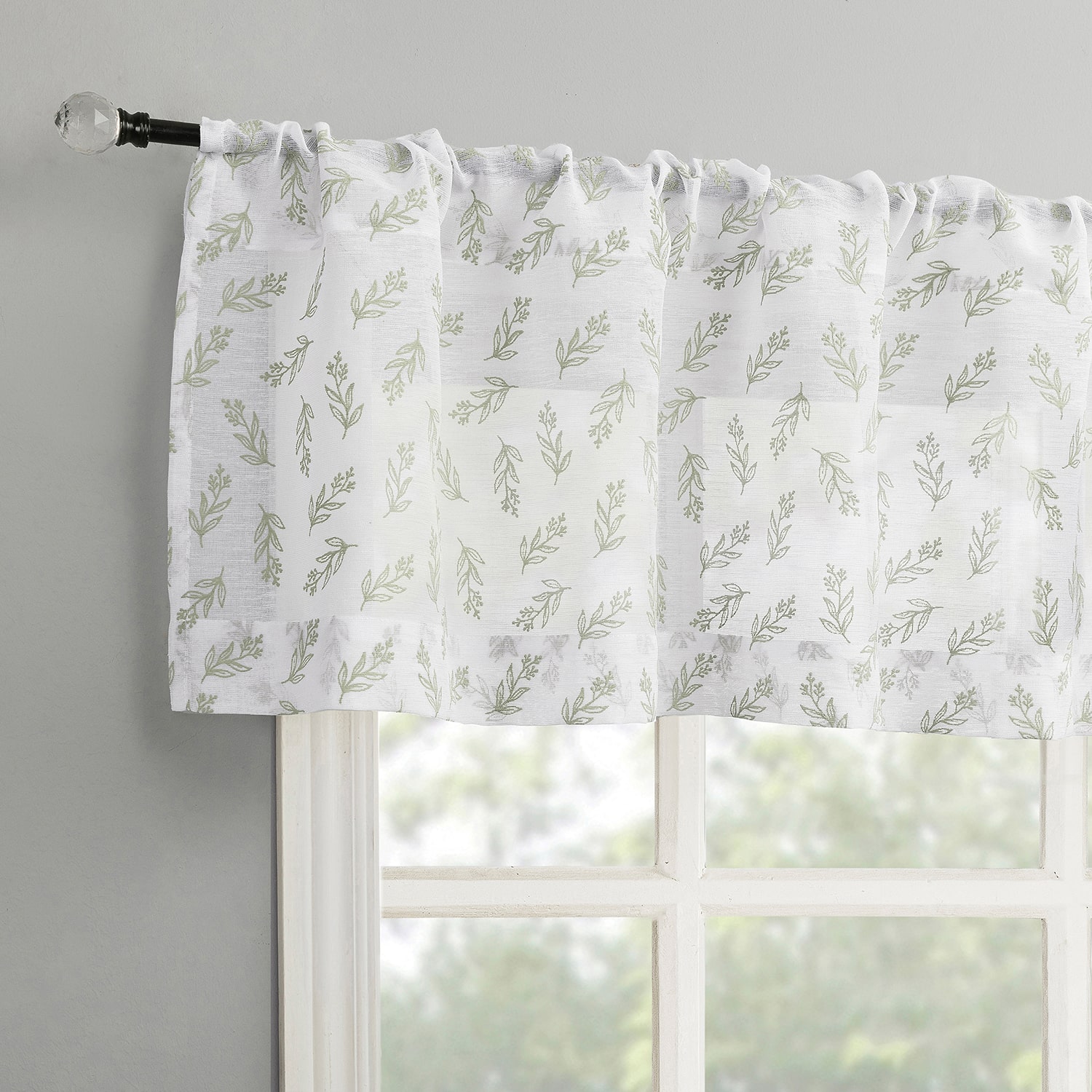 No 918 Rosemary Rod Pocket Tailored Valance
