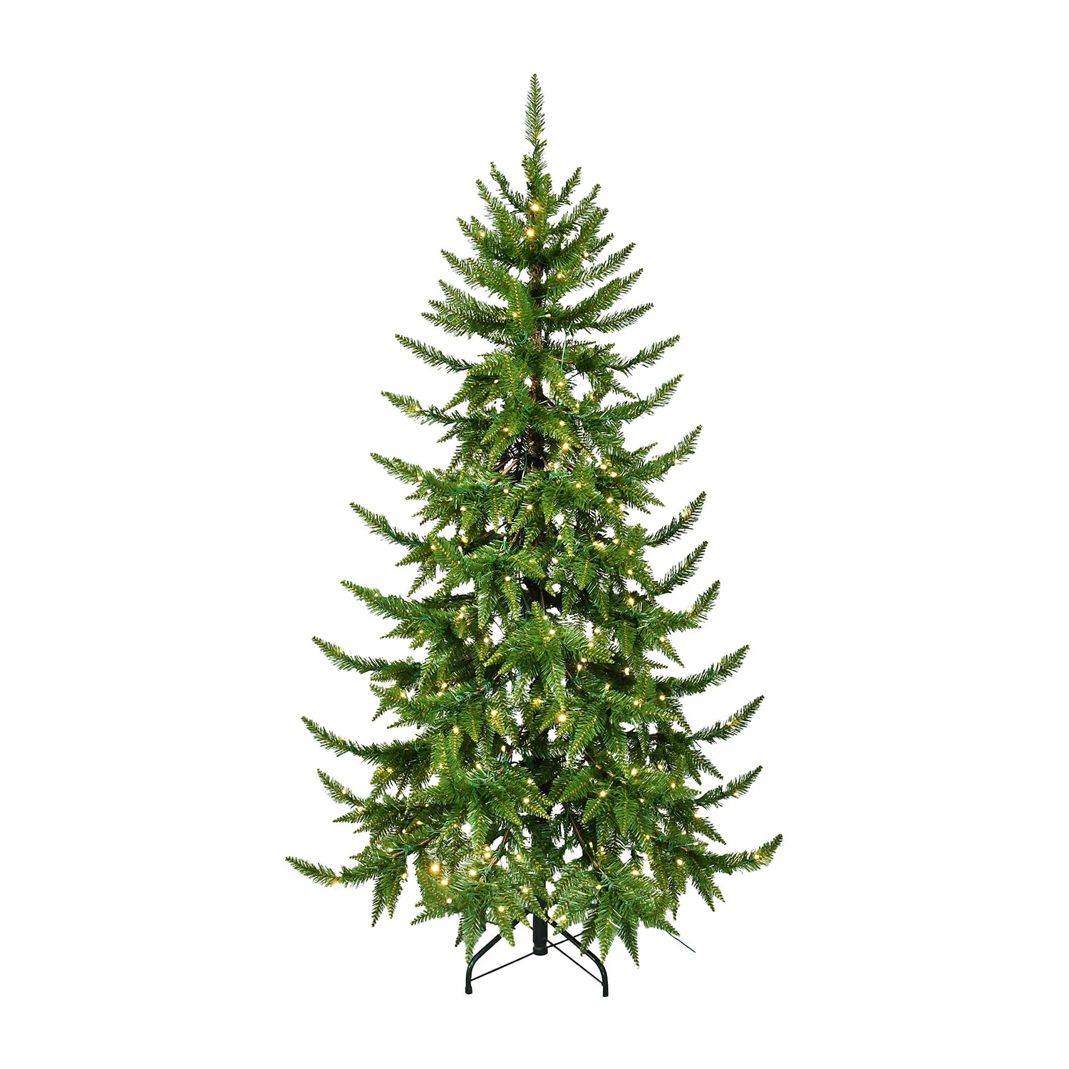 Traditional 6 Foot Pre-Lit Pine Christmas Tree