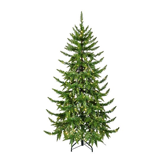 Traditional 6 Foot Pre-Lit Pine Christmas Tree