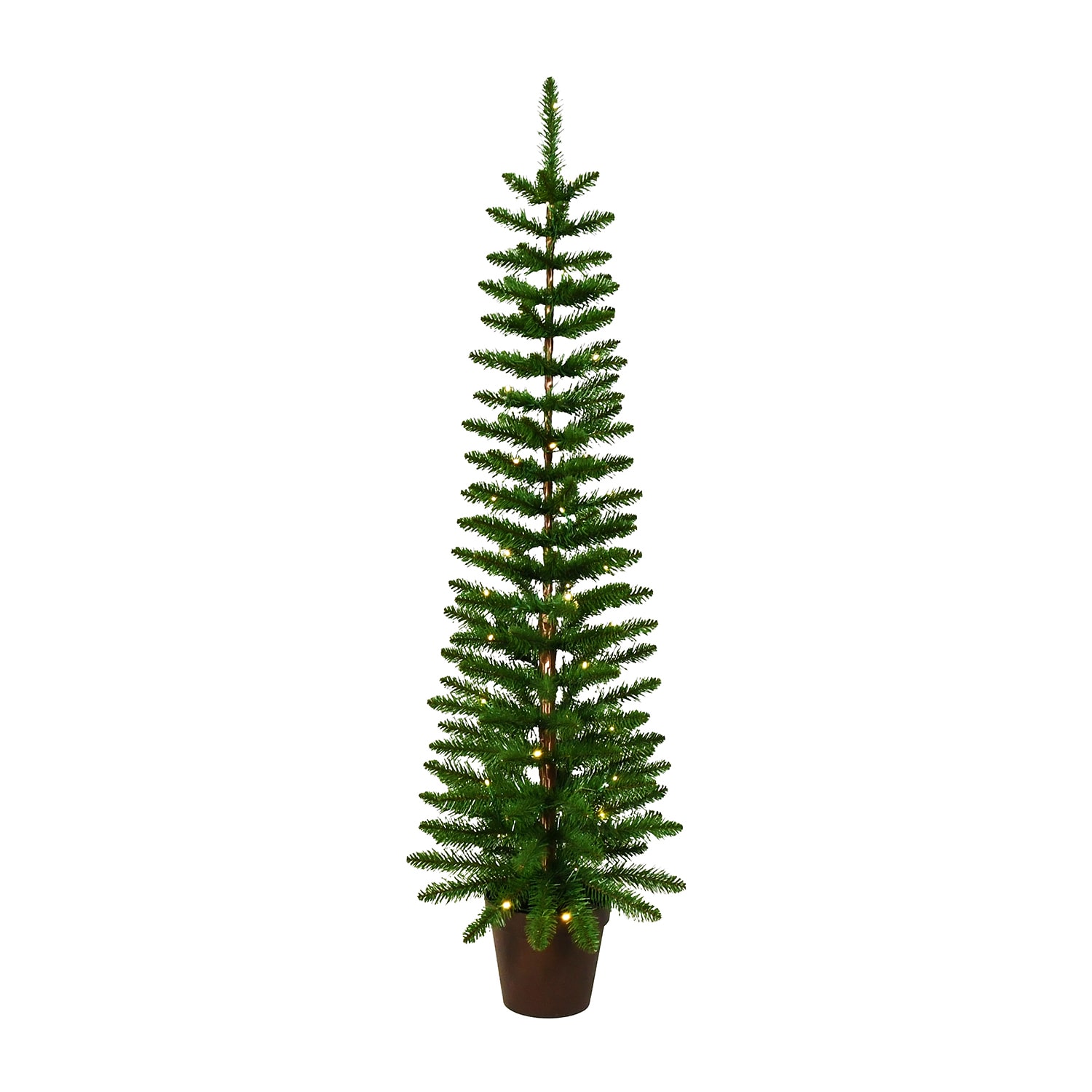 Traditional 5 Foot Potted Pine Christmas Tree