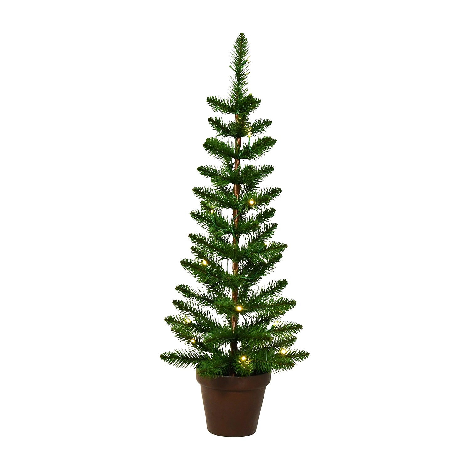 Traditional 3 Foot Potted Pine Christmas Tree