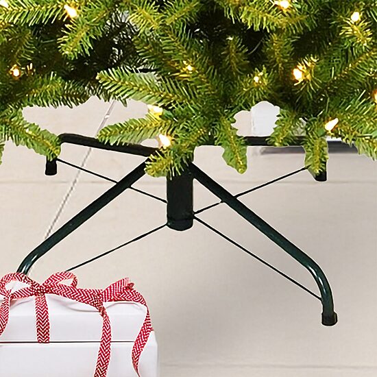 Traditional 7 Foot Pre-Lit Fir Christmas Tree