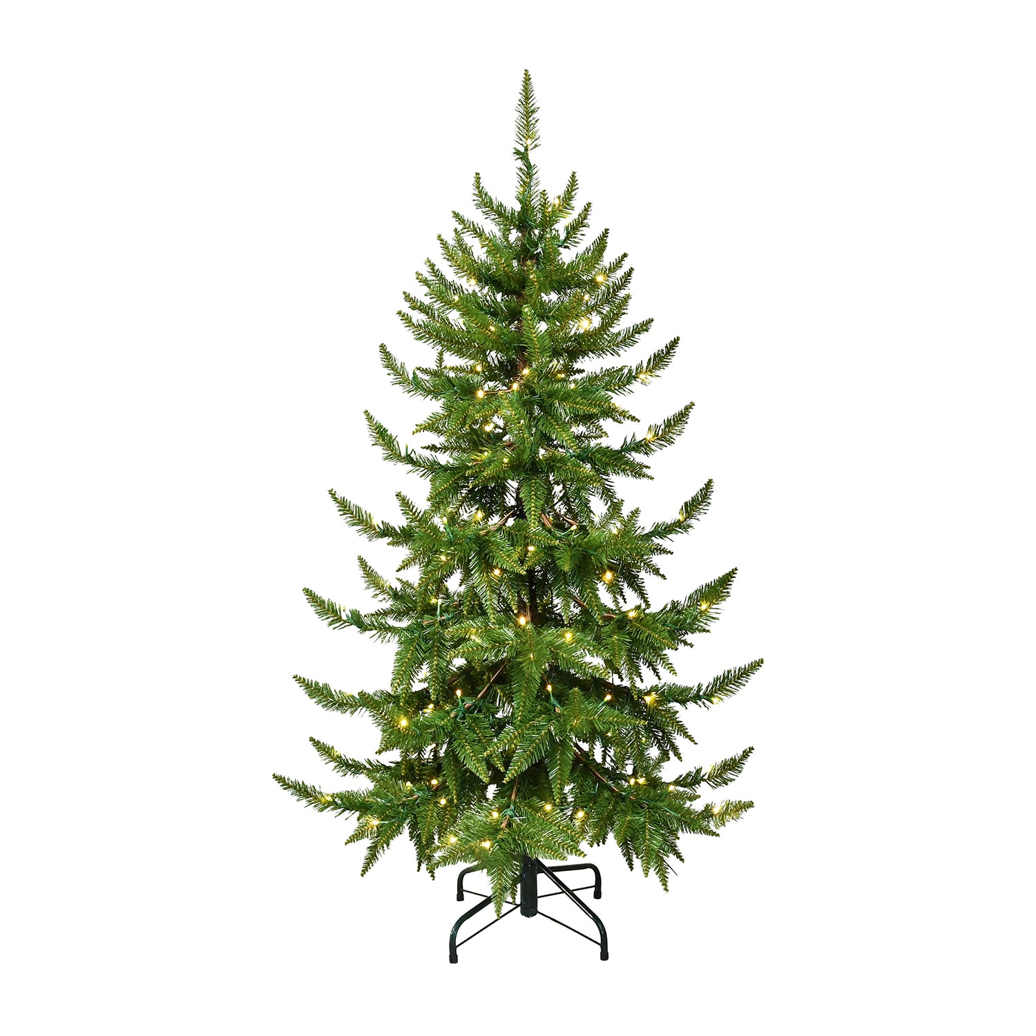 Traditional 5 Foot Pre-Lit Pine Christmas Tree