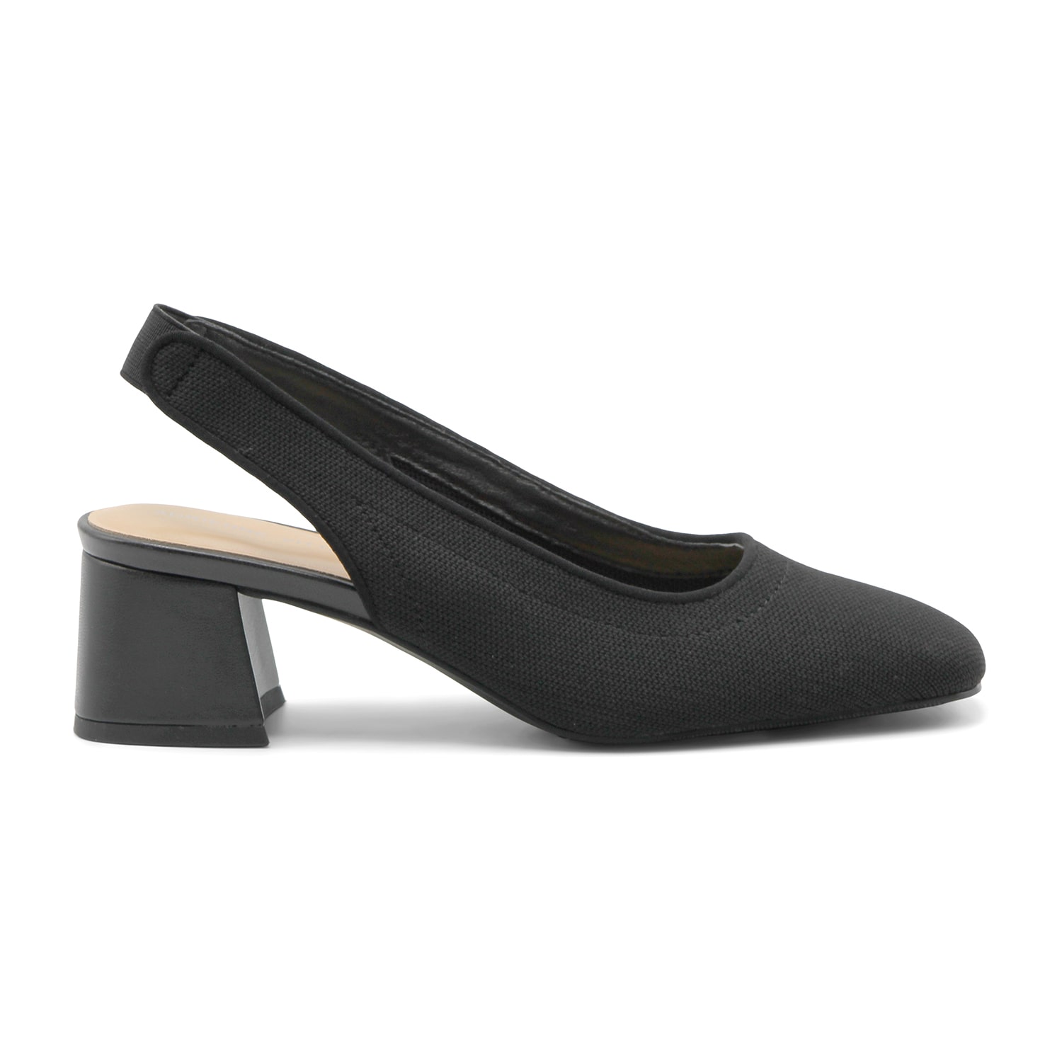 Adrienne Vittadini Thom Womens Almond Closed Toe Block Heel Pumps