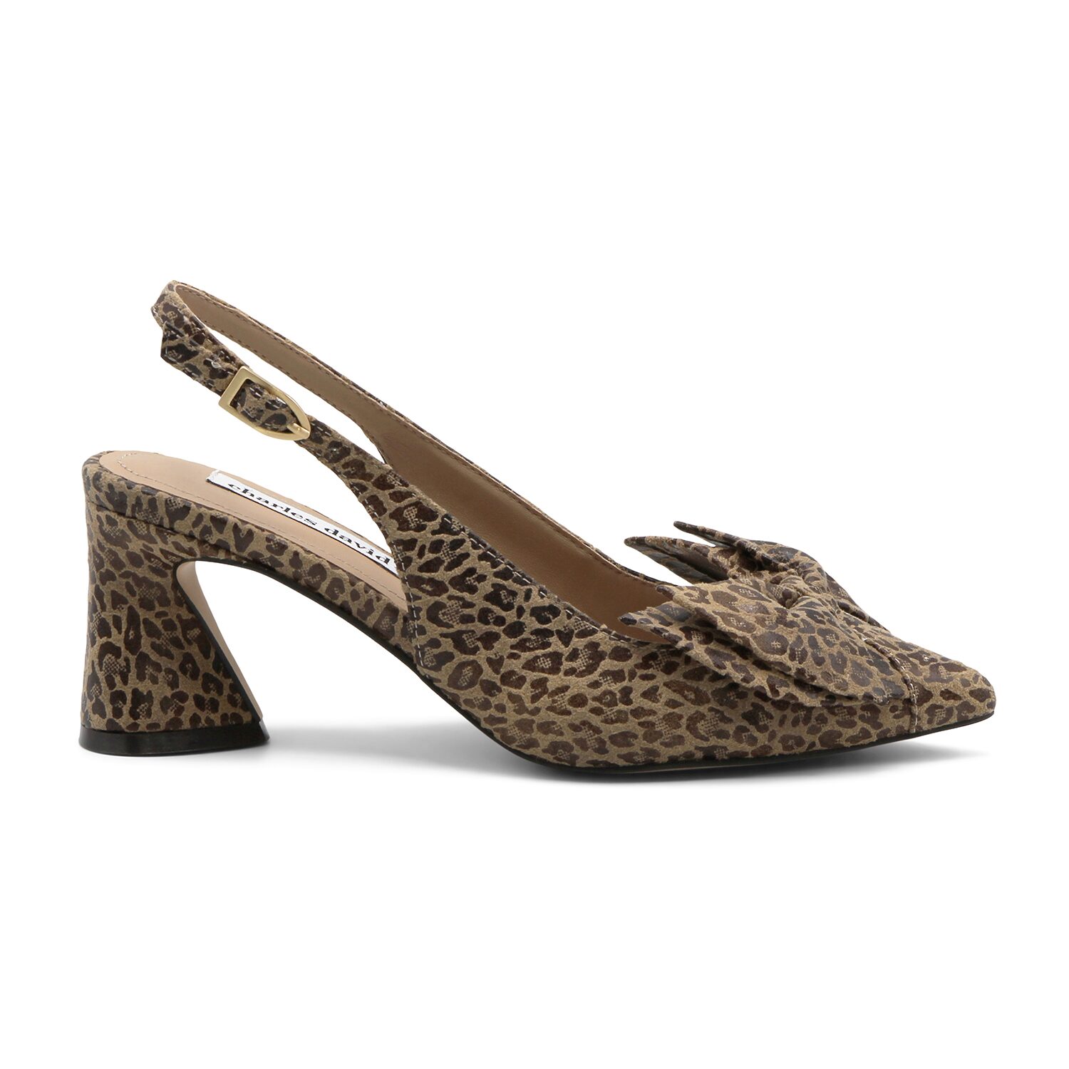 Charles David Antella Womens Pointed Closed Toe Block Heel Pumps