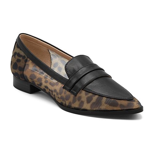 Charles David Evan Womens Round Closed Toe Loafers In Black