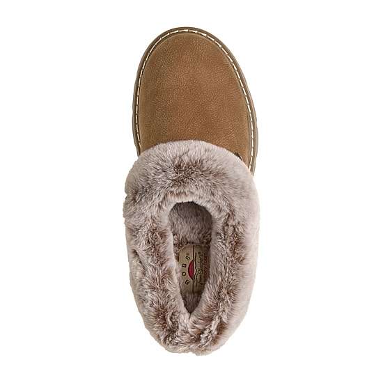 Skechers Bobs Keepsakes Lite Cozy Blend Womens Memory Foam Faux Fur Trim Slip-On Slippers Wide Width