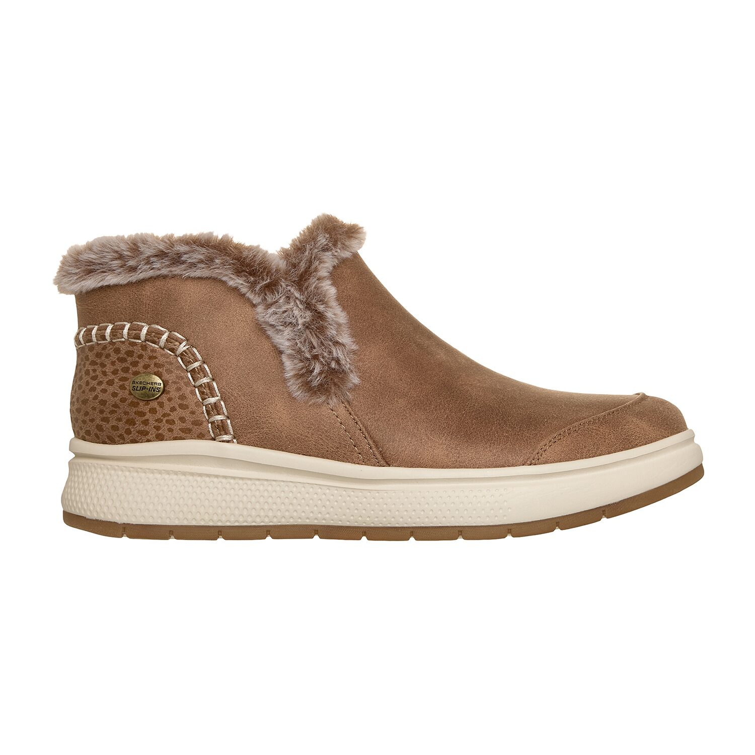 Skechers Hands Free Slip-Ins Womens Skip Cute Wave Bliss Boot Flat Heel Chukka Boots