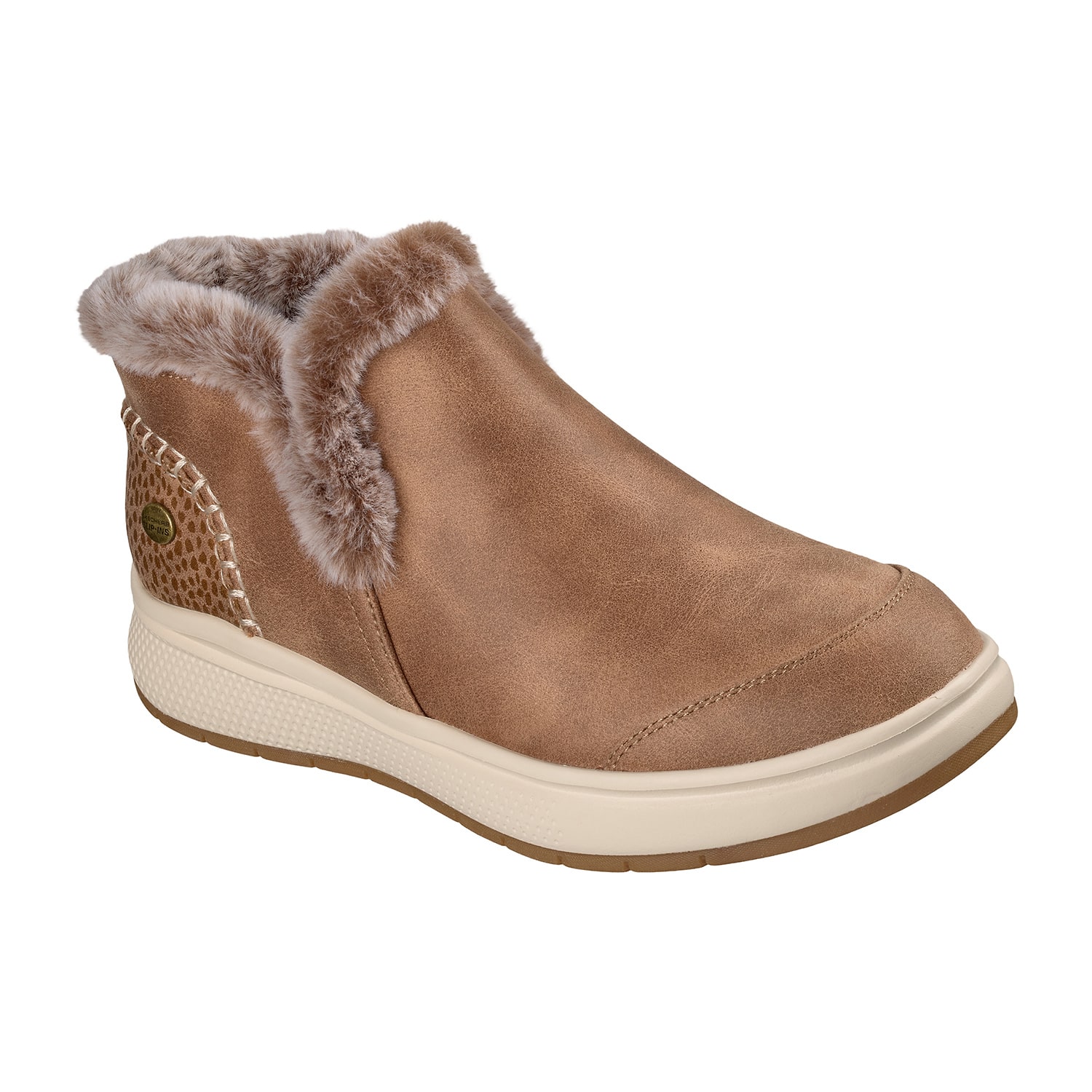 Skechers Hands Free Slip-Ins Womens Skip Cute Wave Bliss Boot Flat Heel Chukka Boots
