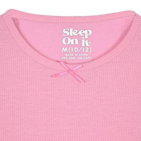 Sleep On It Little & Big Kid Girls Crew Neck Long Sleeve 2-pc. Pajama Set