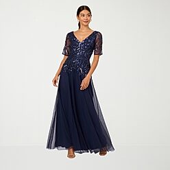 jcpenney black tie dresses Formal for Women Color:Turquoise Black Satin Dress - HD00651 Exquisite had beaded crystals