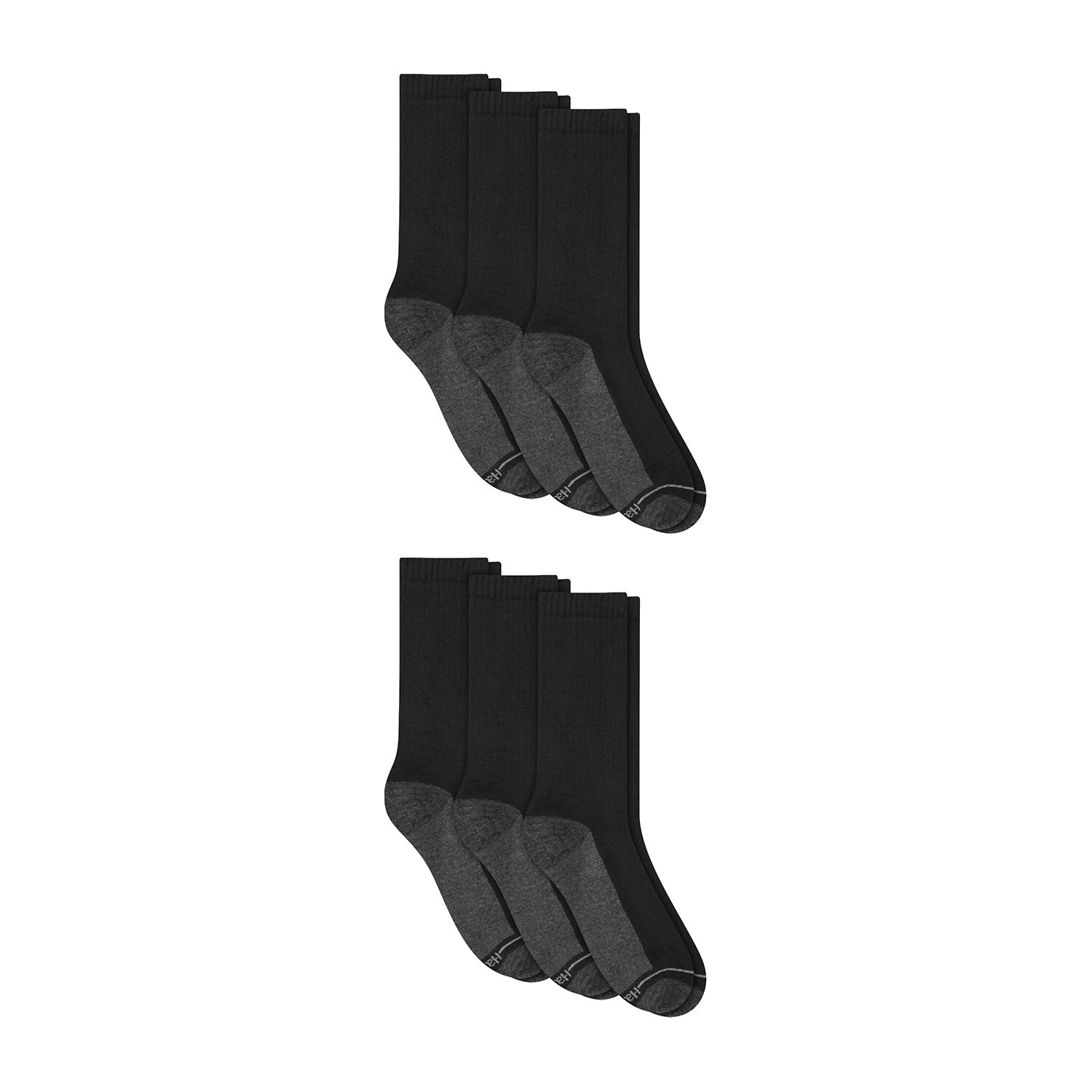 Hanes® Men's Ultimate 6-Pack Ultra Cushion Crew Socks