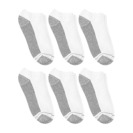Hanes Ultimate Mens Multi-Pack 6 Pair Low Cut Socks