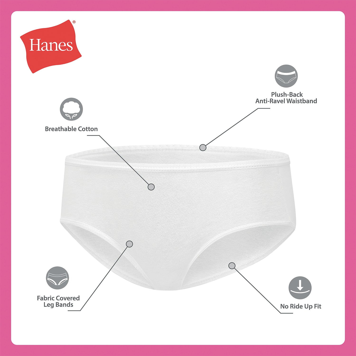 Hanes Toddler Girls 10 Pack Briefs Tucbrf