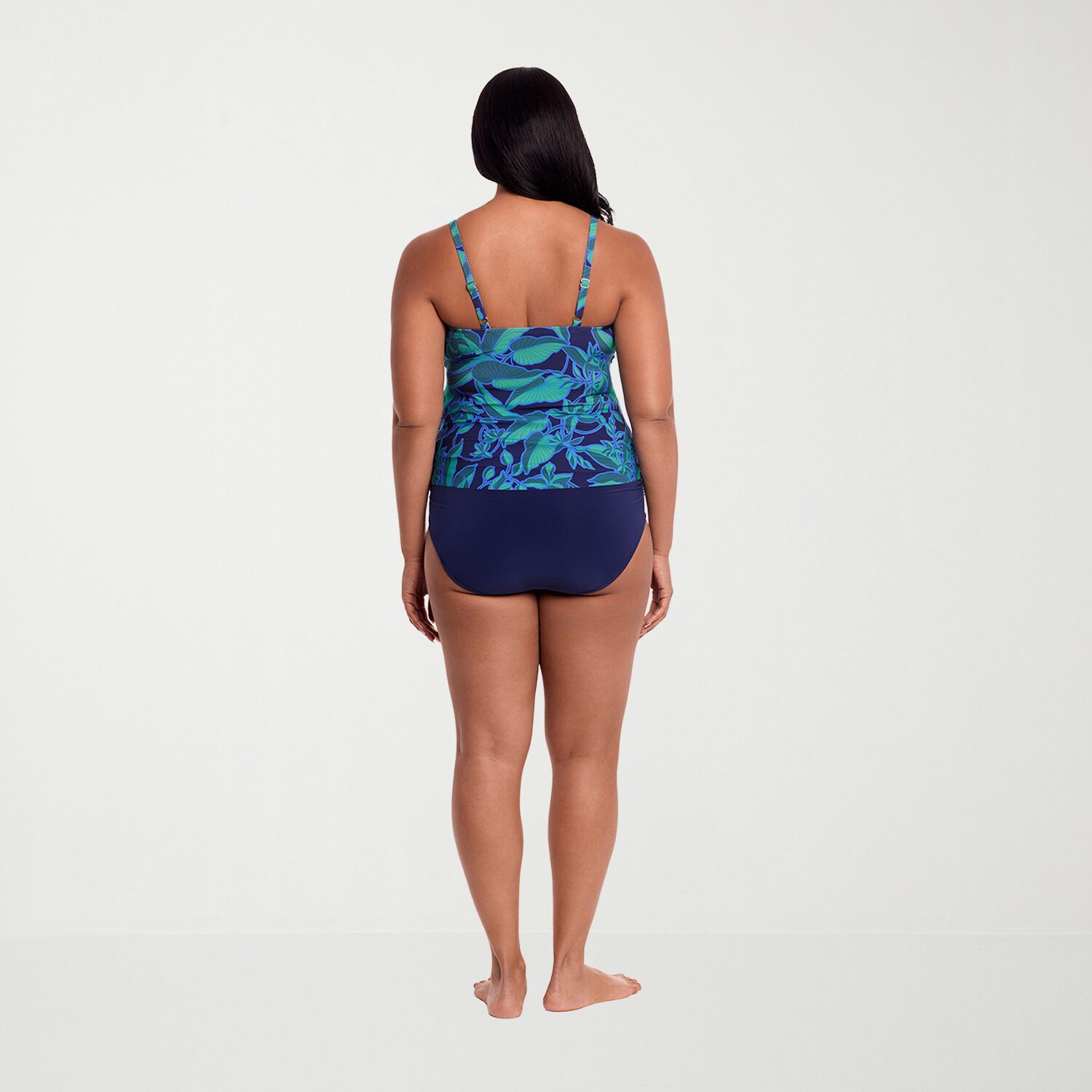 Trimshaper Womens Leaf Tankini Swimsuit Top