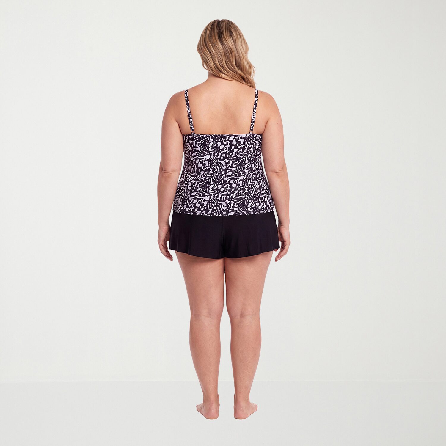 Trimshaper Womens Plus Swim Romper
