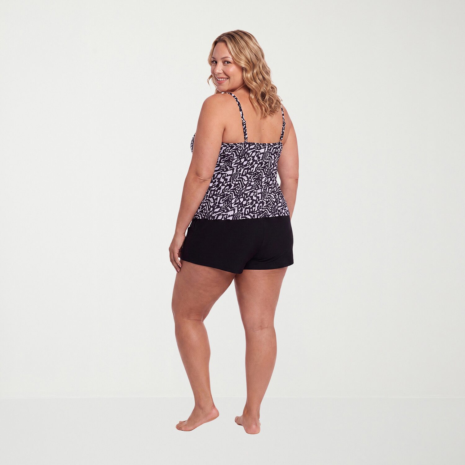 Trimshaper Womens Plus Swim Romper
