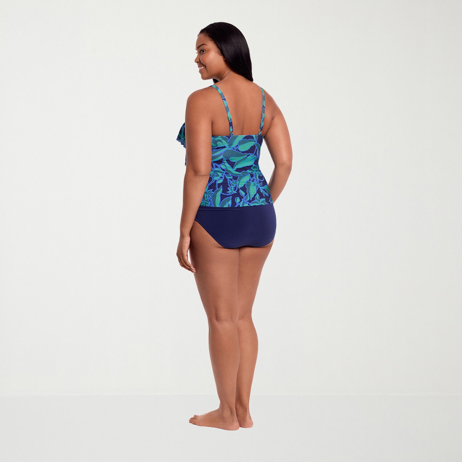 Trimshaper Womens Leaf Tankini Swimsuit Top