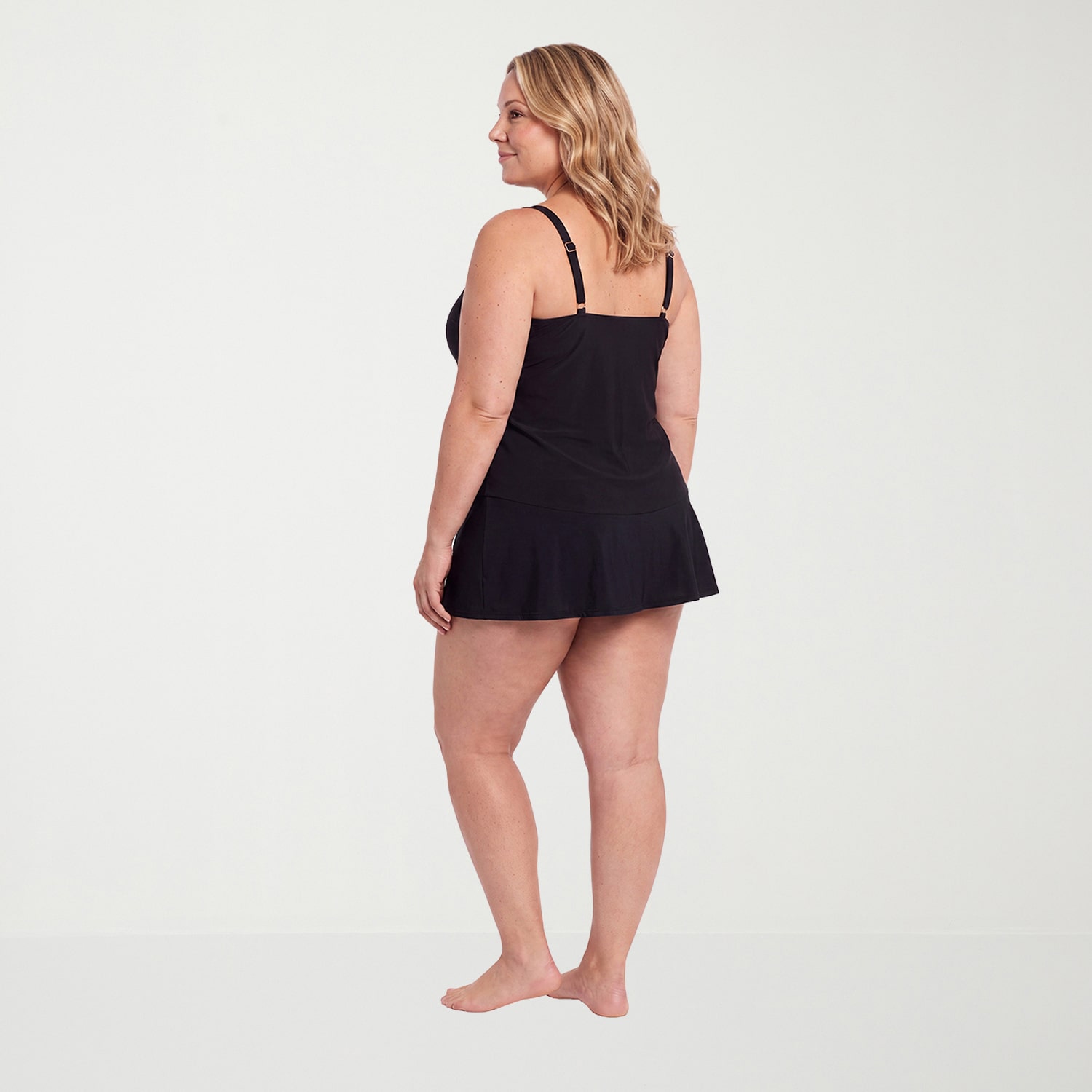Trimshaper Womens Floral Plus Tankini Swimsuit Top