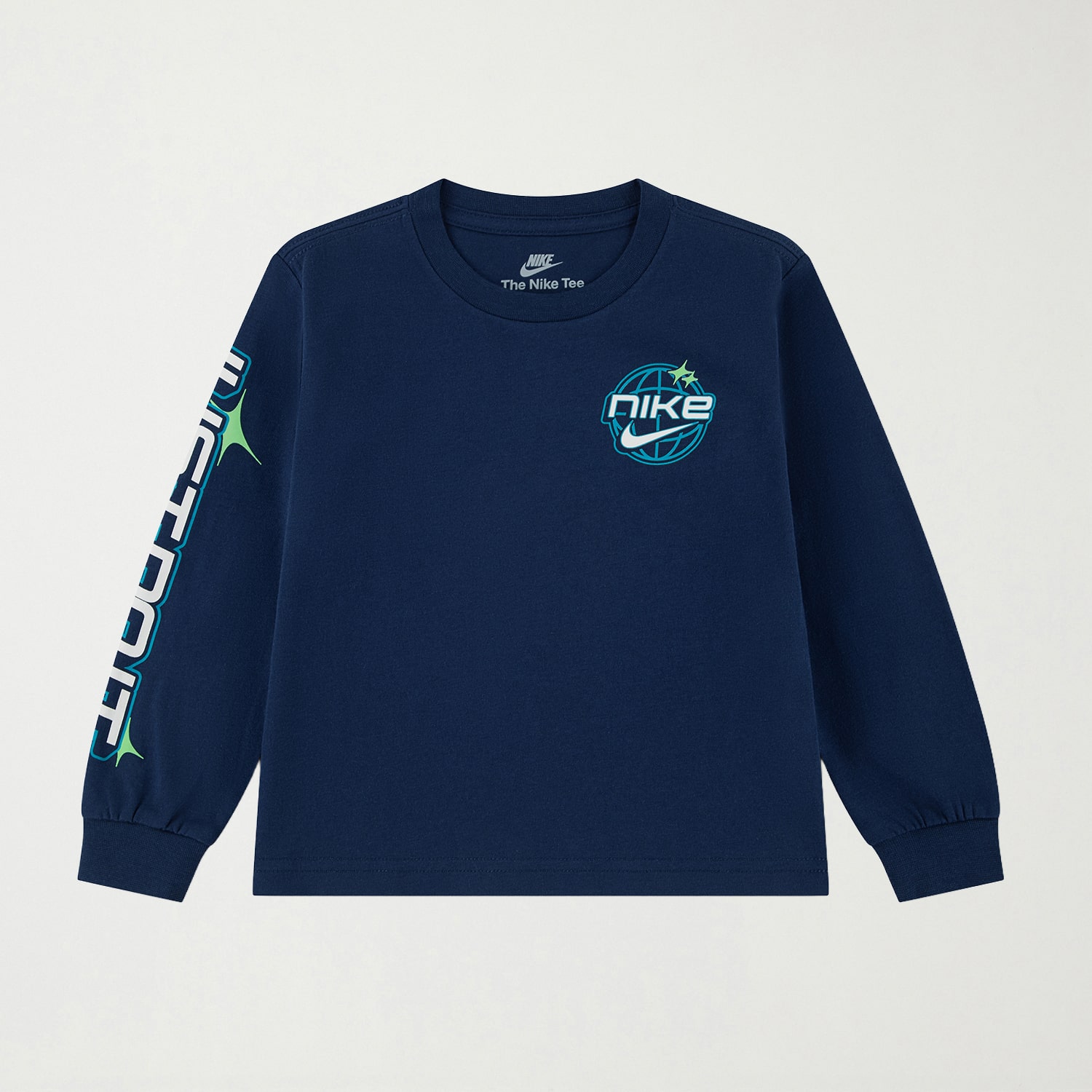 Nike Toddler Boys Crew Neck Long Sleeve Regular Fit Graphic T-Shirt
