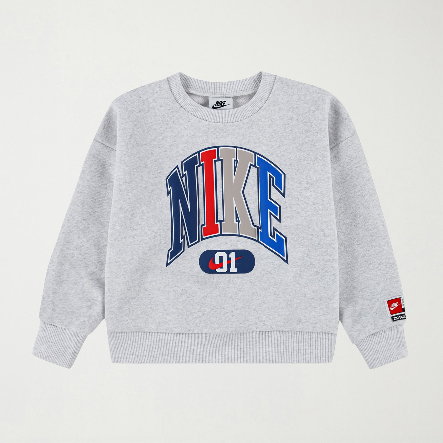 Nike Toddler Boys Crew Neck Long Sleeve Regular Fit Graphic T-Shirt